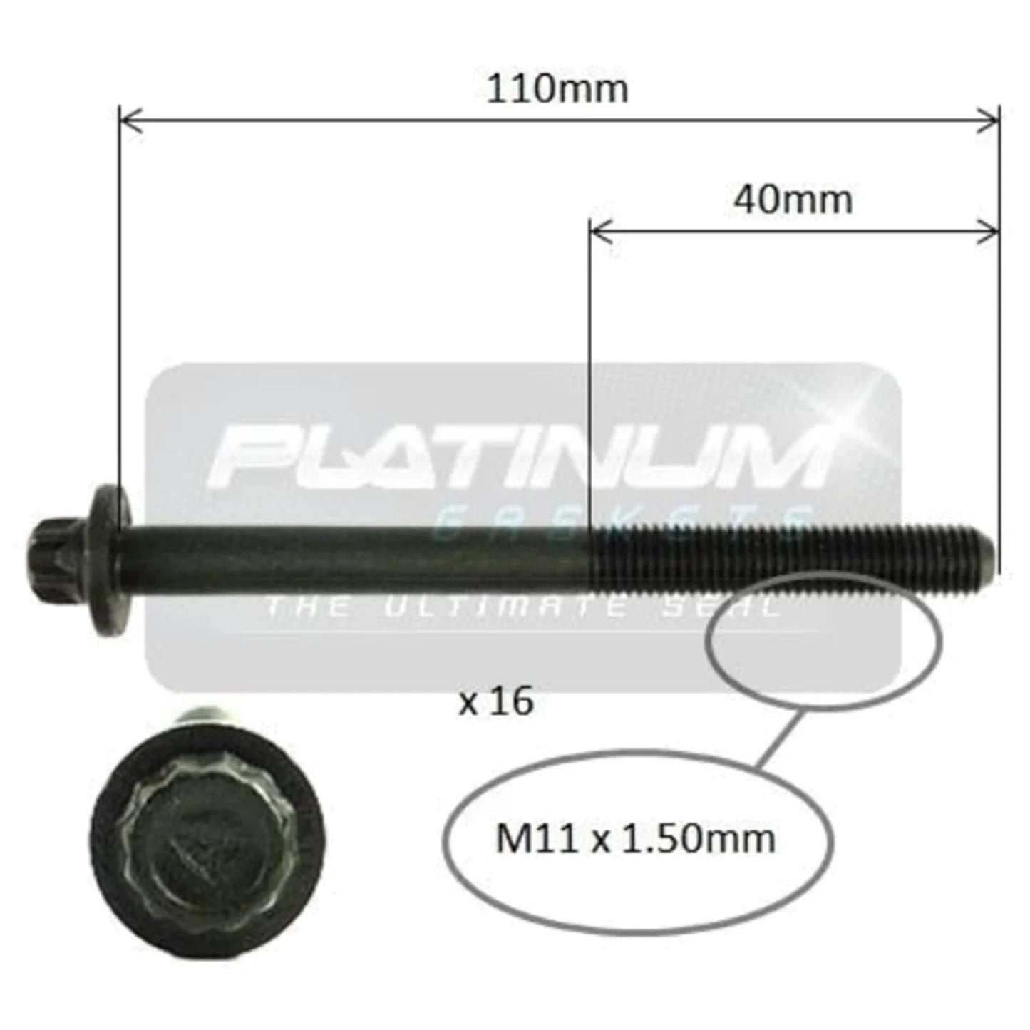 Engine Cylinder Head Bolt Set for Toyota Kluger MCU28R (2003–2007)