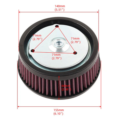 Air Cleaner Filter for Harley Softail, Touring, Trike (2008-2017)