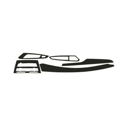 Set of 5D Carbon Fiber Pattern Interior Trim Stickers for BMW X5 (2008-2018)