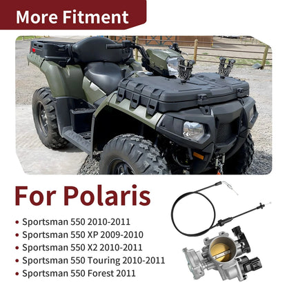 Throttle Body & Cable for Polaris Sportsman 550 X2 550 (2010-2011)