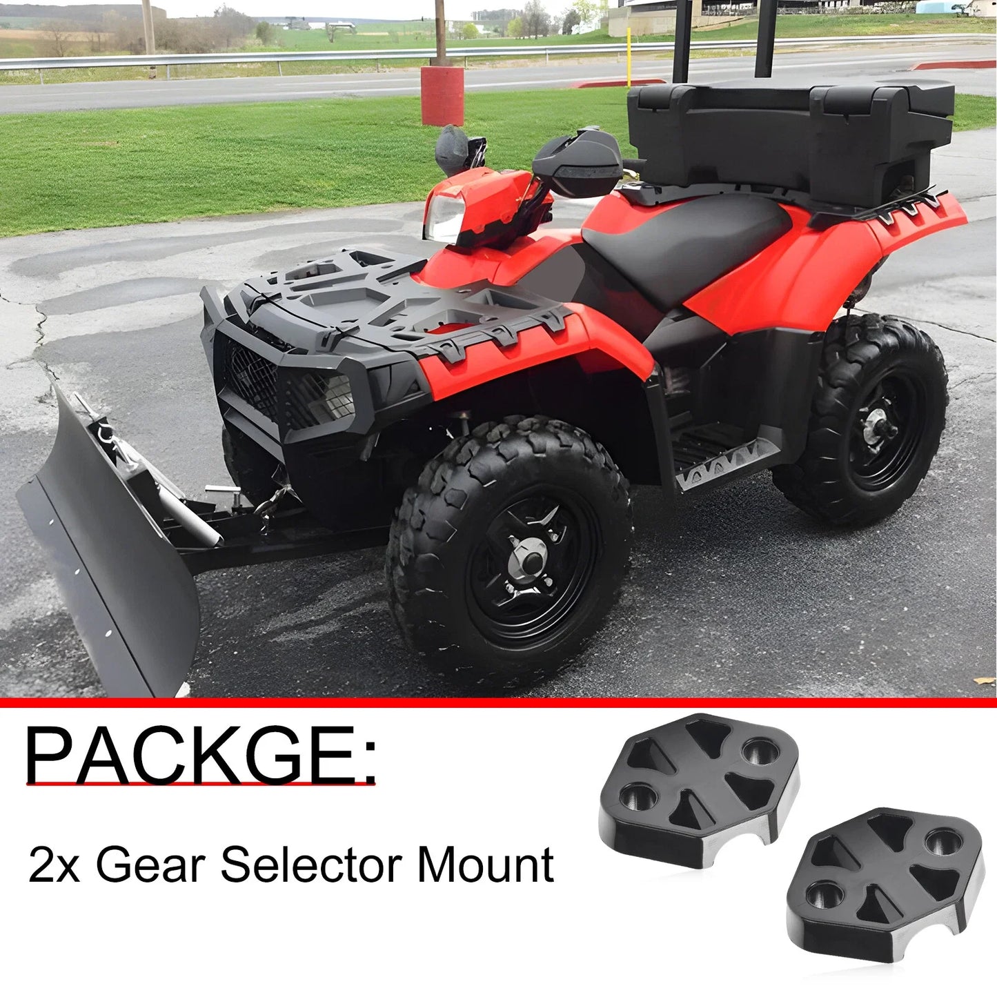 Gear Selector Mount 2 x for Polaris Magnum 330 and Scrambler 500 (2004–2012)