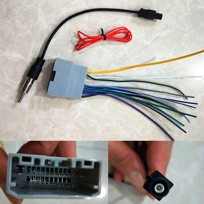 Stereo Radio Wiring Connector with Antenna Adapter for Chrysler Dodge Jeep RAM