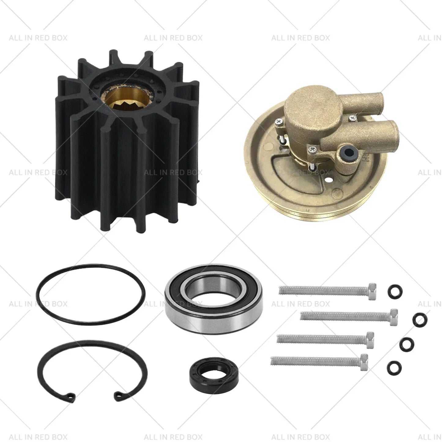 Pump Rebuild Kit & Raw Water Sea Impeller for Volvo Penta