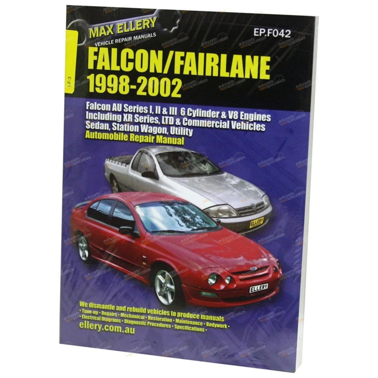 Workshop Car Repair Manual for Ford AU Falcon XR6 XR8 Sedan Wagon Ute