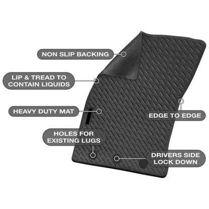 Full Set Custom Fit Moulded Rubber Floor Mats for Prado GDJ150 GRJ150 KDJ150