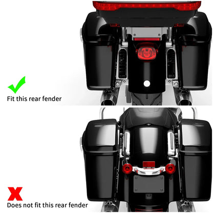 LED Insert Support Run Brake Turn Lights for Harley Touring (2014-2024)