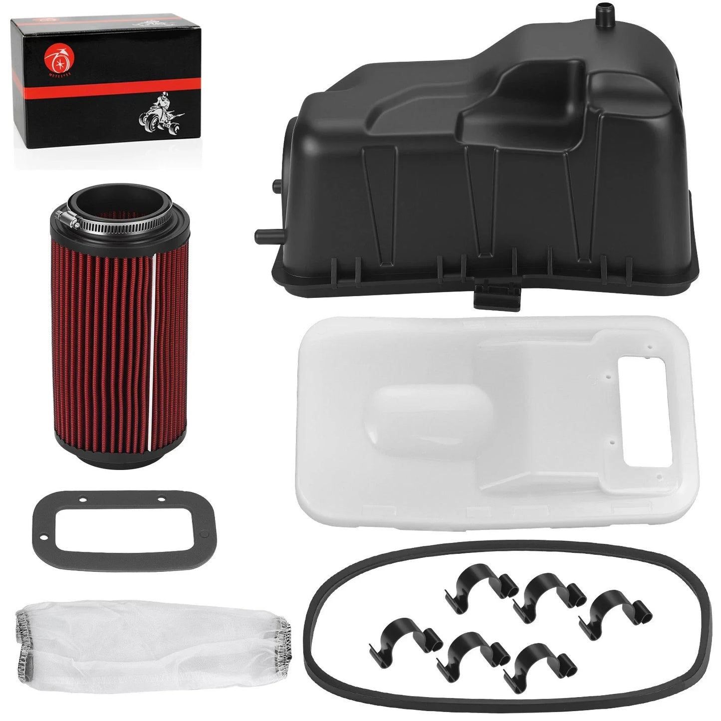 Air Filter Box & Lid & Clip & Seal Kit for Polaris Sportsman 450 (2006–2007)