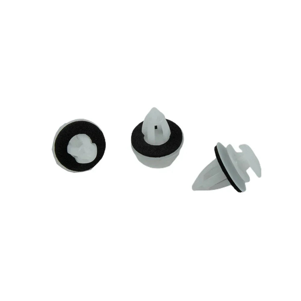 Fastener Clips 100pcs White With Seal Ring Fender Replacement Rivets for Car