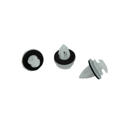 Fastener Clips 100pcs White With Seal Ring Fender Replacement Rivets for Car