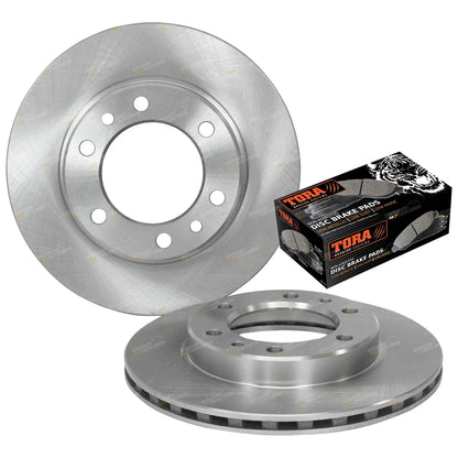 Front Disc Rotors + Brake Pads Kit for BJ73 BJ74 FJ70 FJ73 70Series (1984–1992)