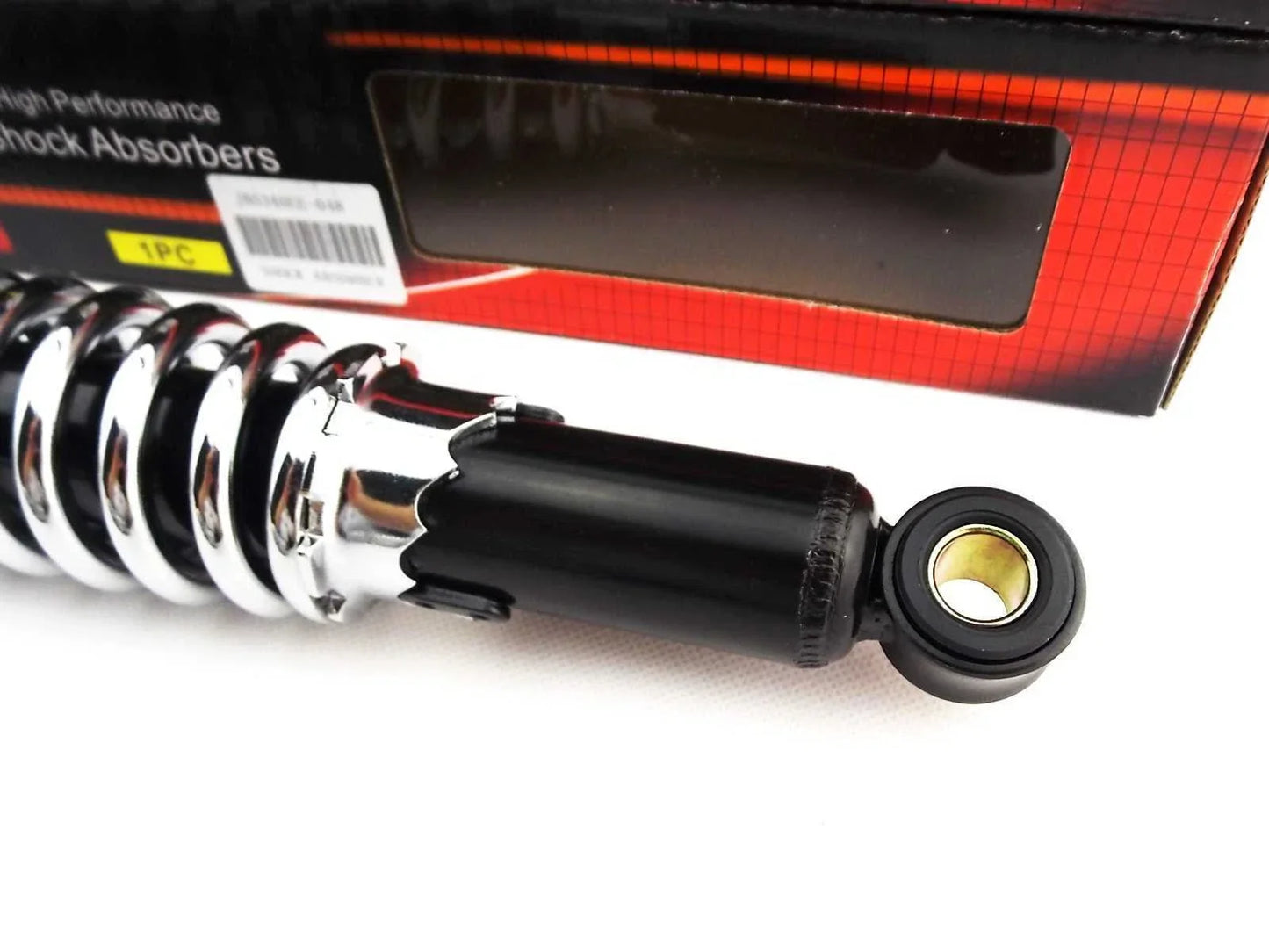 340mm JBS Black/Chrome Rear Shock Absorbers for BMW R60/5 (1969-1973)