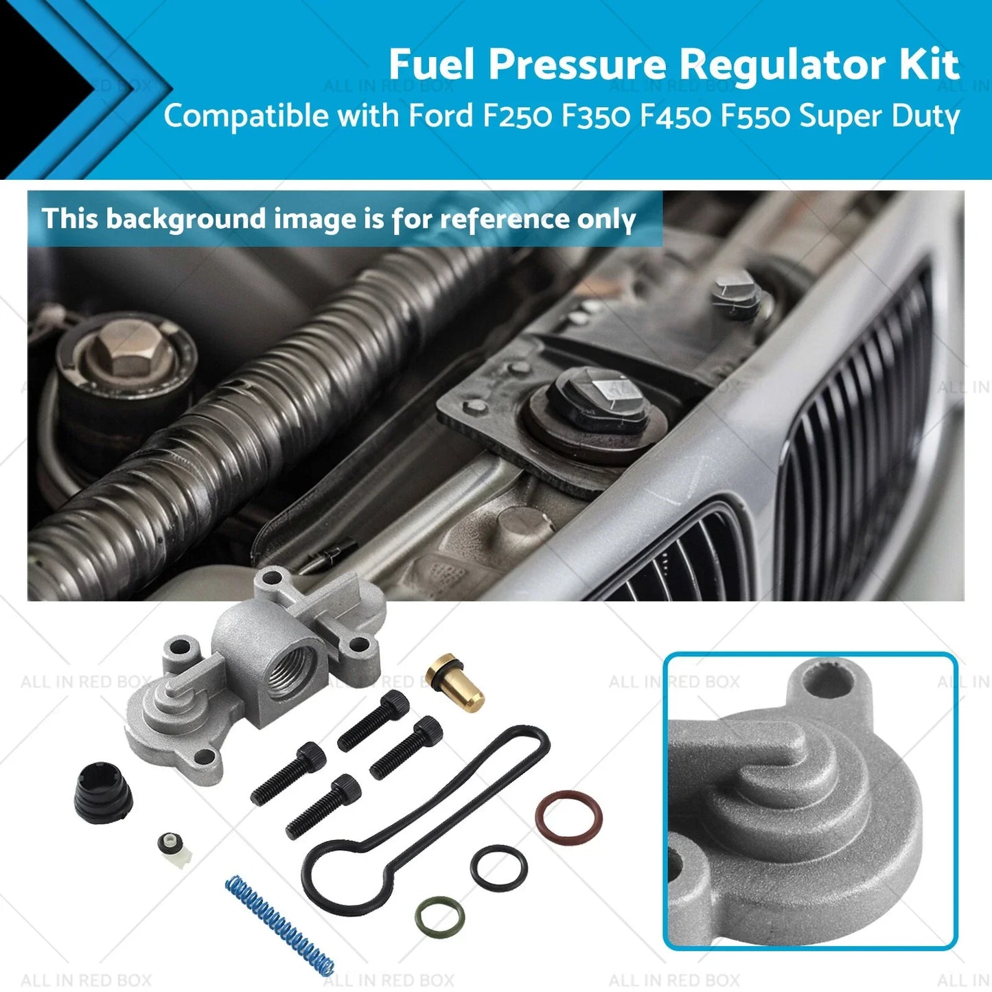 Fuel Pressure Regulator Kit for Ford F250 F350 F450 F550 6.0 (2003-2007)