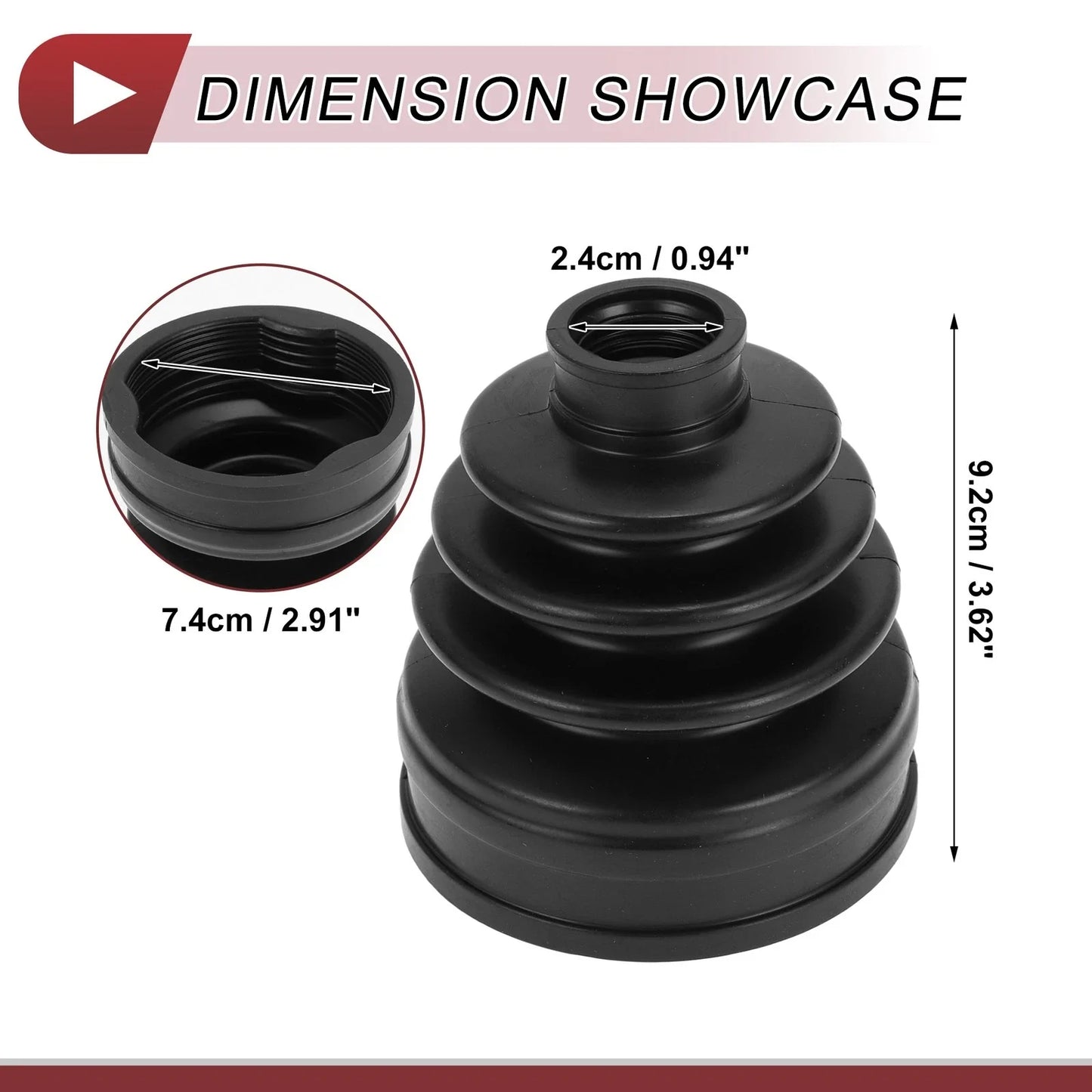 Inner CV Joint Boot Kit with Clamps for BMW X3 (2018-2024)