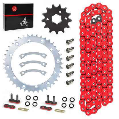 Front Rear Chain Drive Sprocket Kit for Yamaha Warrior YFM350X (1989–2004)