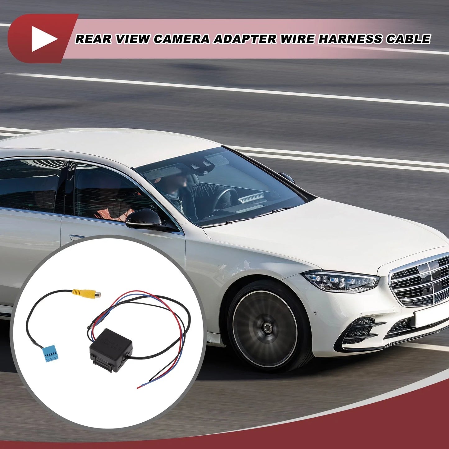 Rear View Camera Adapter Wire Harness RCA for VW & BMW