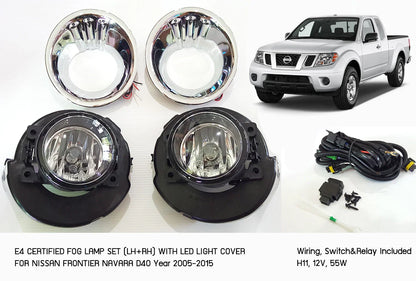 E4  Spot Light Fog Lamps for Nissan Frontier Navara D40 (2005-2014)
