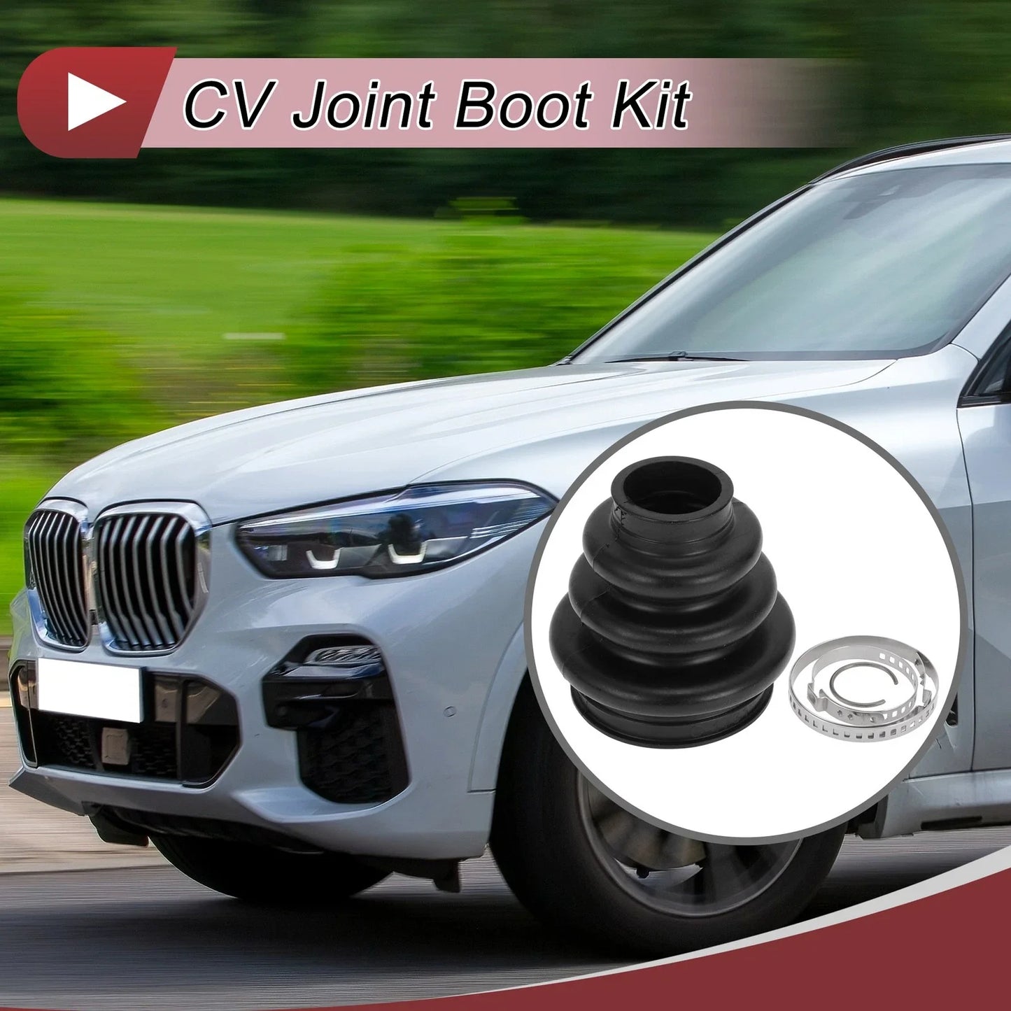 CV Joint Boot Kit with Clamps for BMW 535i (2008 - 2010)