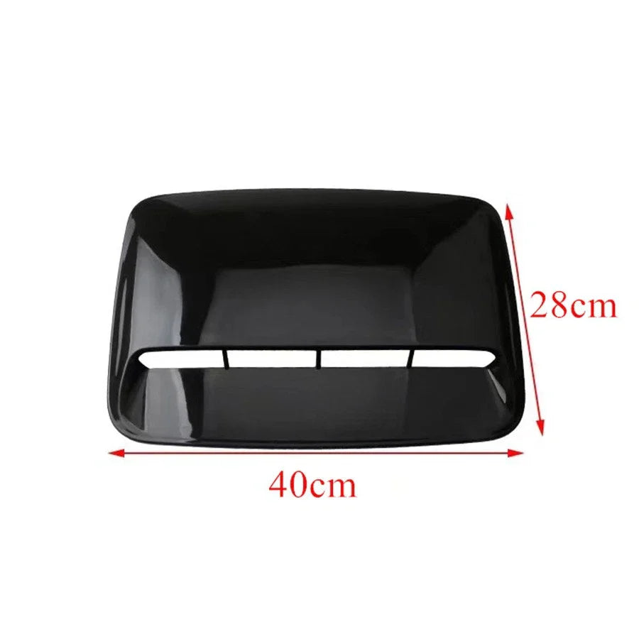 3 x Universal Car Air Flow Intake Hood Scoop Vent Cover Glossy Black