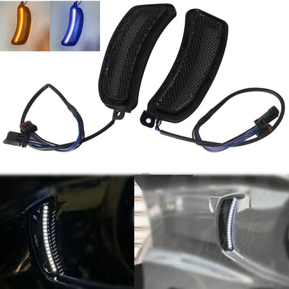 Black Mesh LED Fairing Vent Lights for Harley Low Rider El Diablo (2022)
