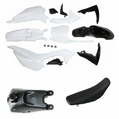 BLK CRF110 Plastics Fairing Fender Kit + Seat + Tank for Dirt Bike