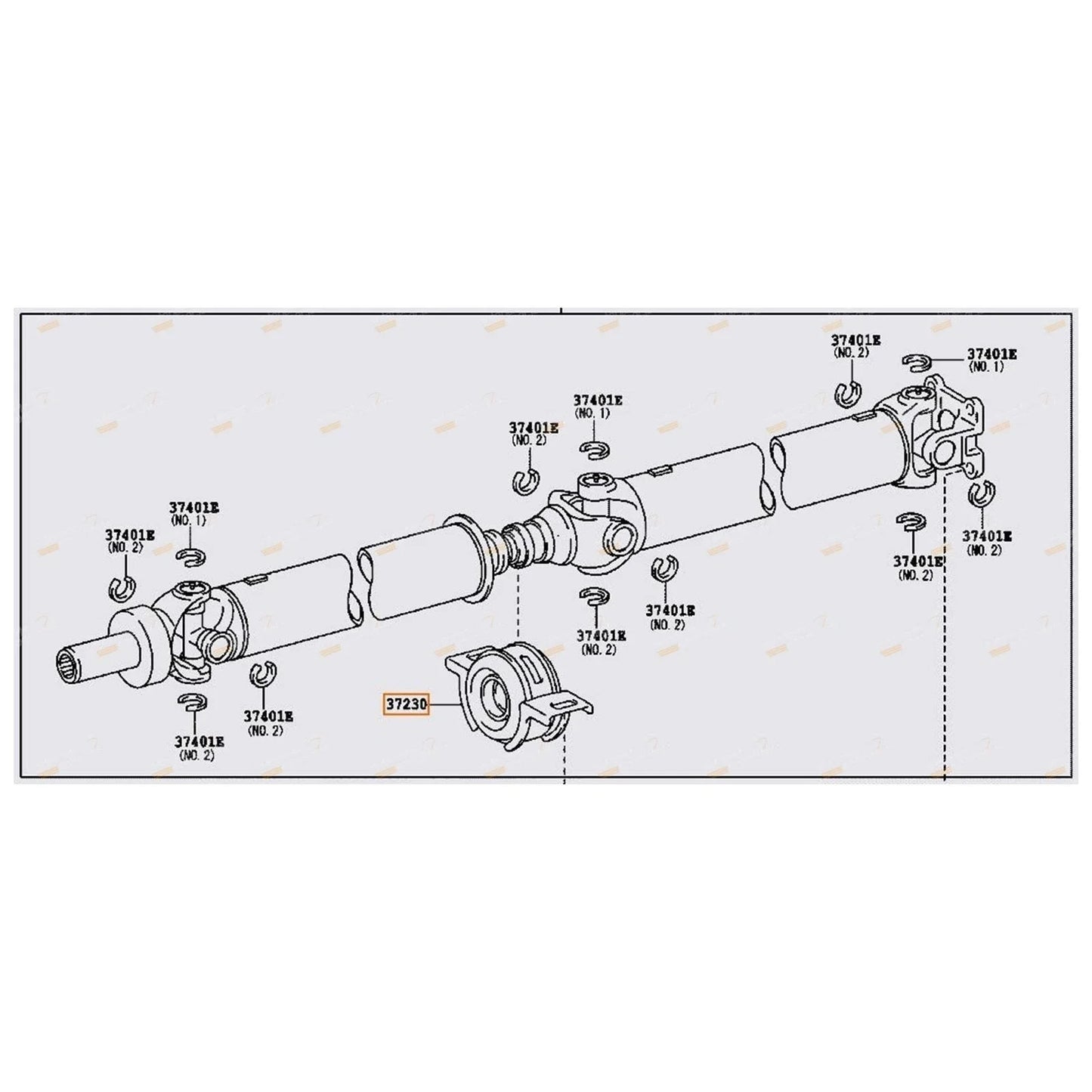 Driveshaft Centre Bearing 4x4 2WD for Toyota Hilux