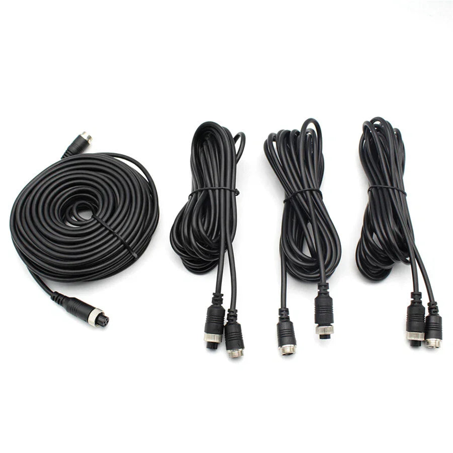 4CH Car DVR Video Recorder + 7" Monitor + 4 Night Vision Cameras for Truck Van Bus