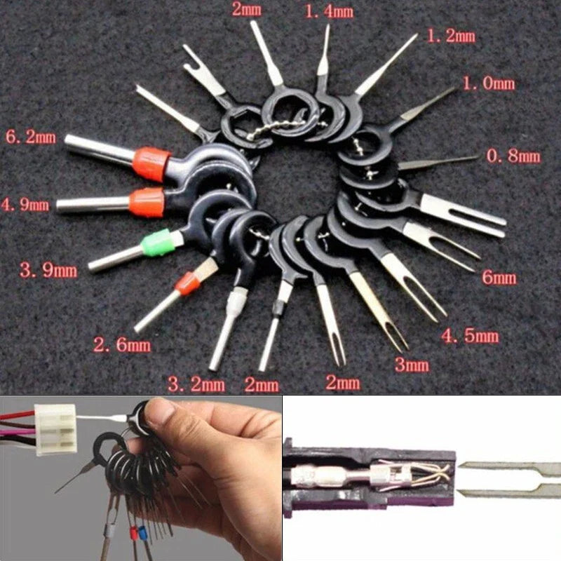 21pcs Car Wiring Terminals Removal Repair Tools Connector Pin Extractor for Car