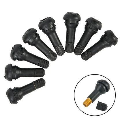 Valve Stems 10Pcs Accessory Tubeless Replacement Black for TR413 Practical