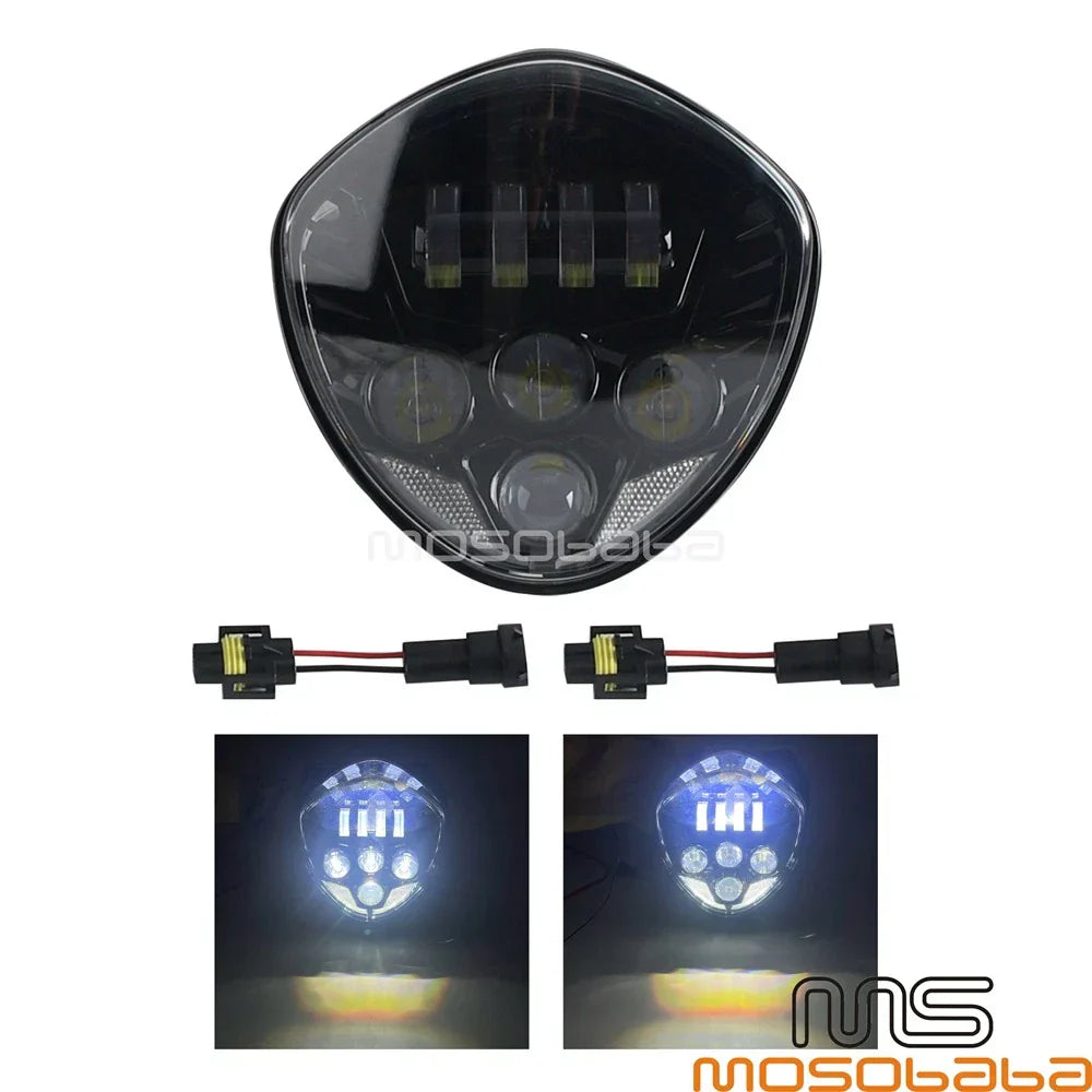 60W LED Headlight Hi/Low Beam for Victory Cross Country (2010-2017)