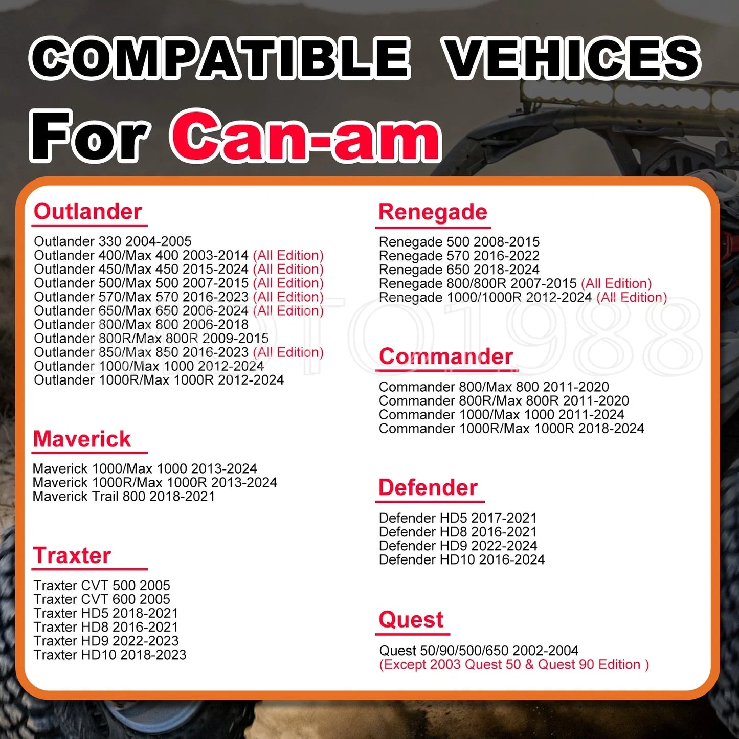 2 x Aluminum Timing Chain Tensioner for Can-Am Outlander (2007–2015)
