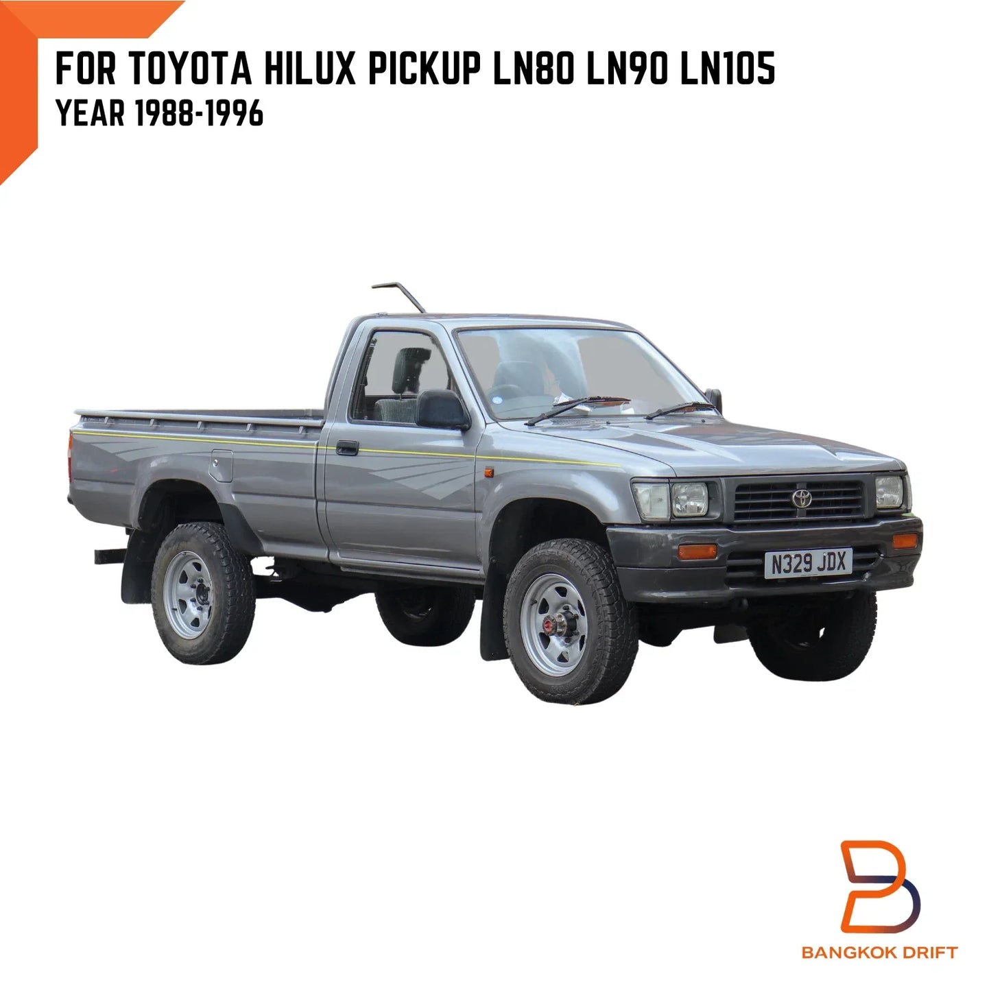 Amber Indicator Signal Bumper Light for Toyota Hilux Ute MK3 (1988-1997)