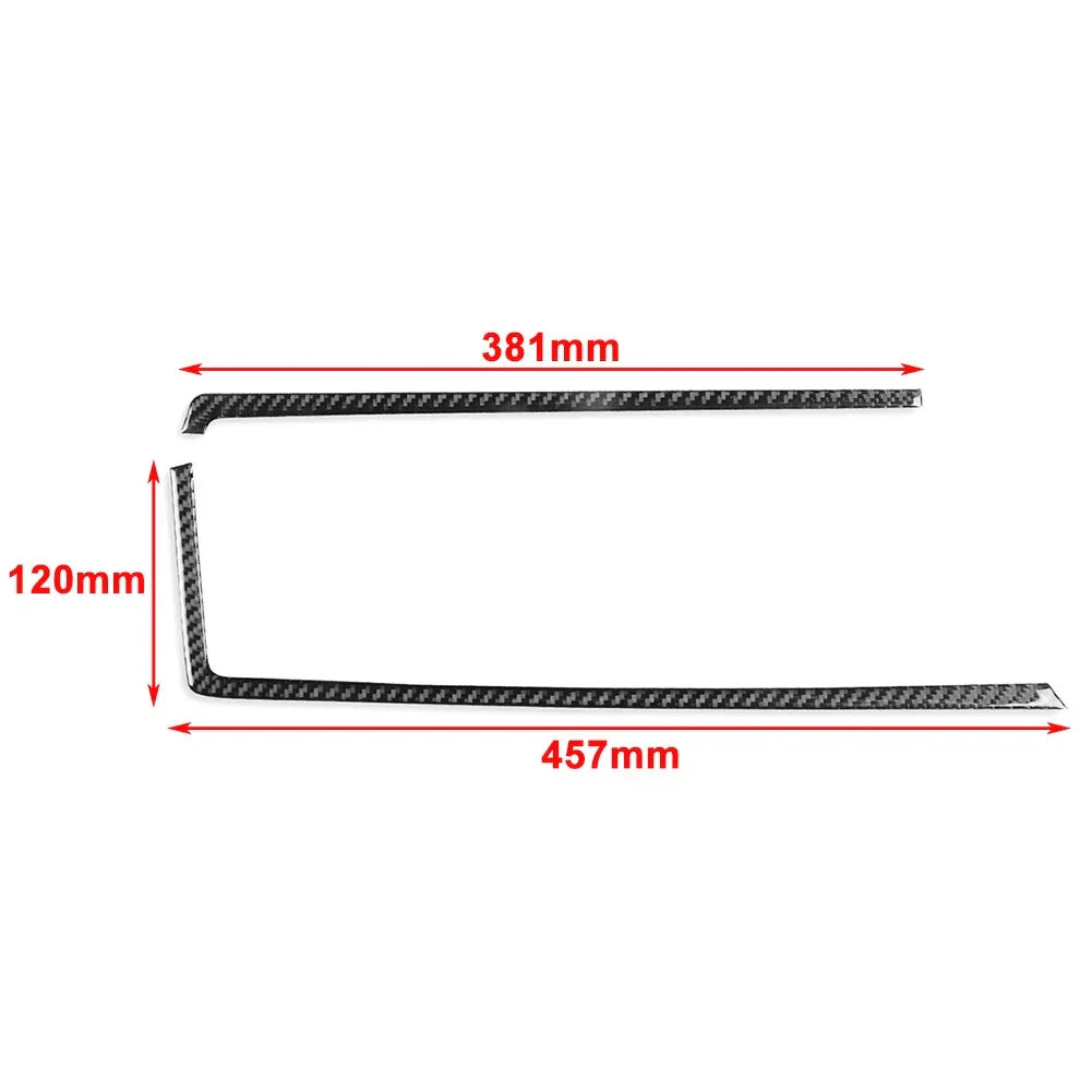 Black Interior Gear Shift Side Frame Trim for Volkswagen Golf MK8 (2021-2023)