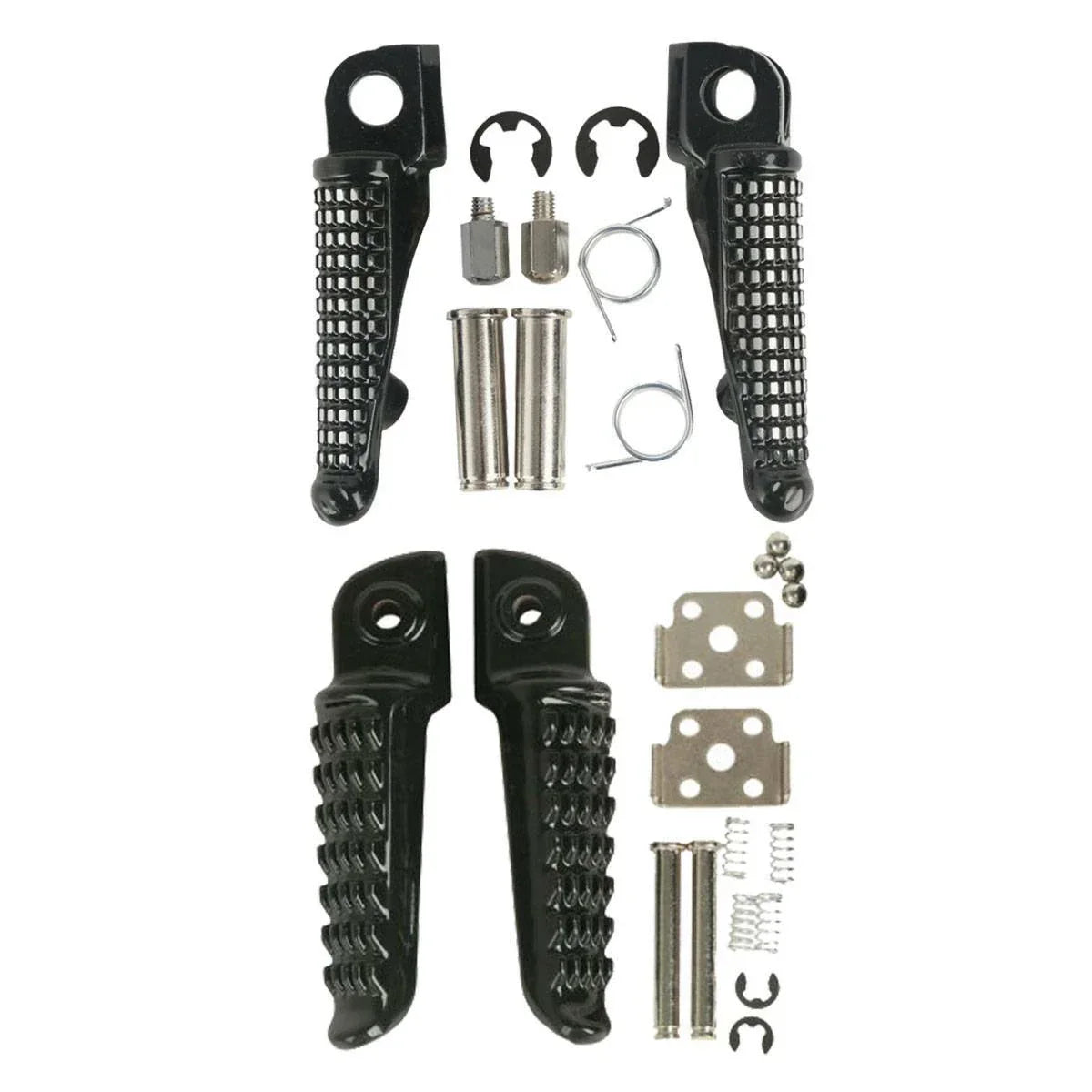 Footpegs Footrests for Kawasaki Ninja ZX10R ZX6R (2004-2013, 1998-2013)