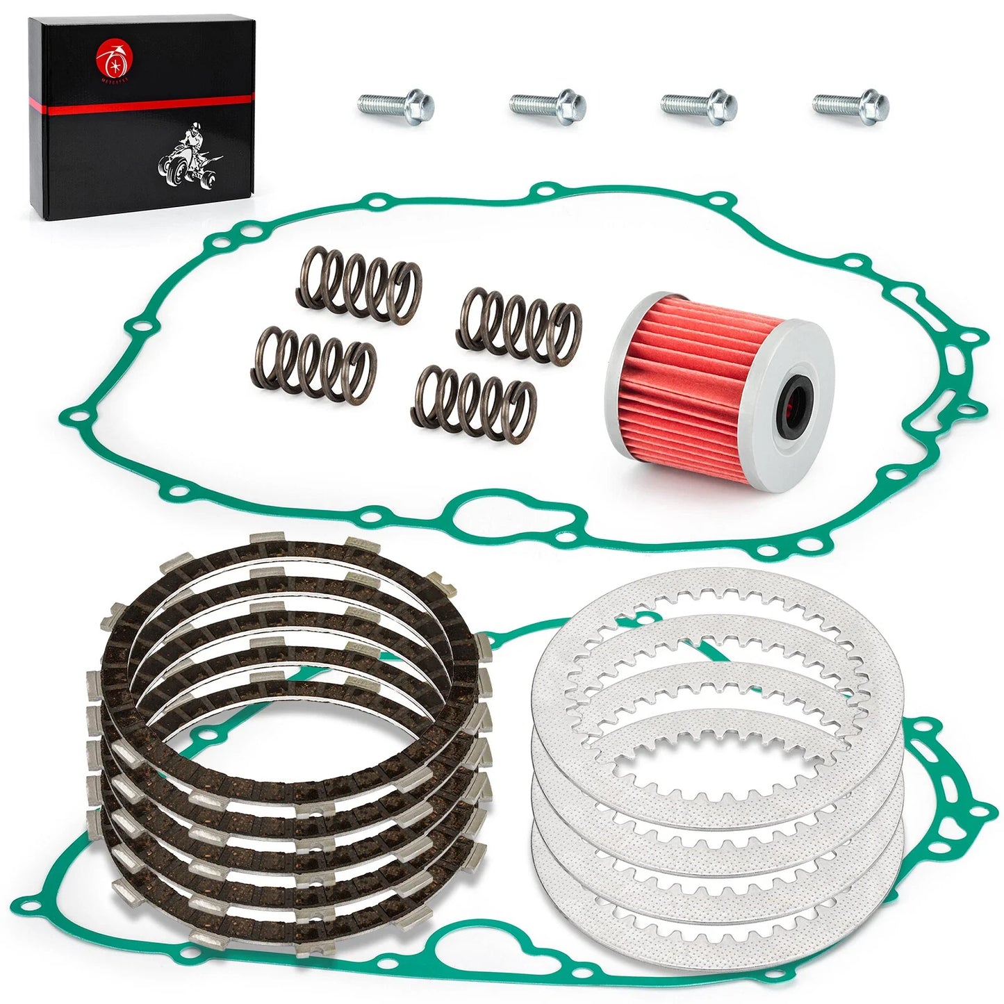Clutch Friction Plates And Gasket Kit for Kawasaki Bayou KLF300 (2000–2006)