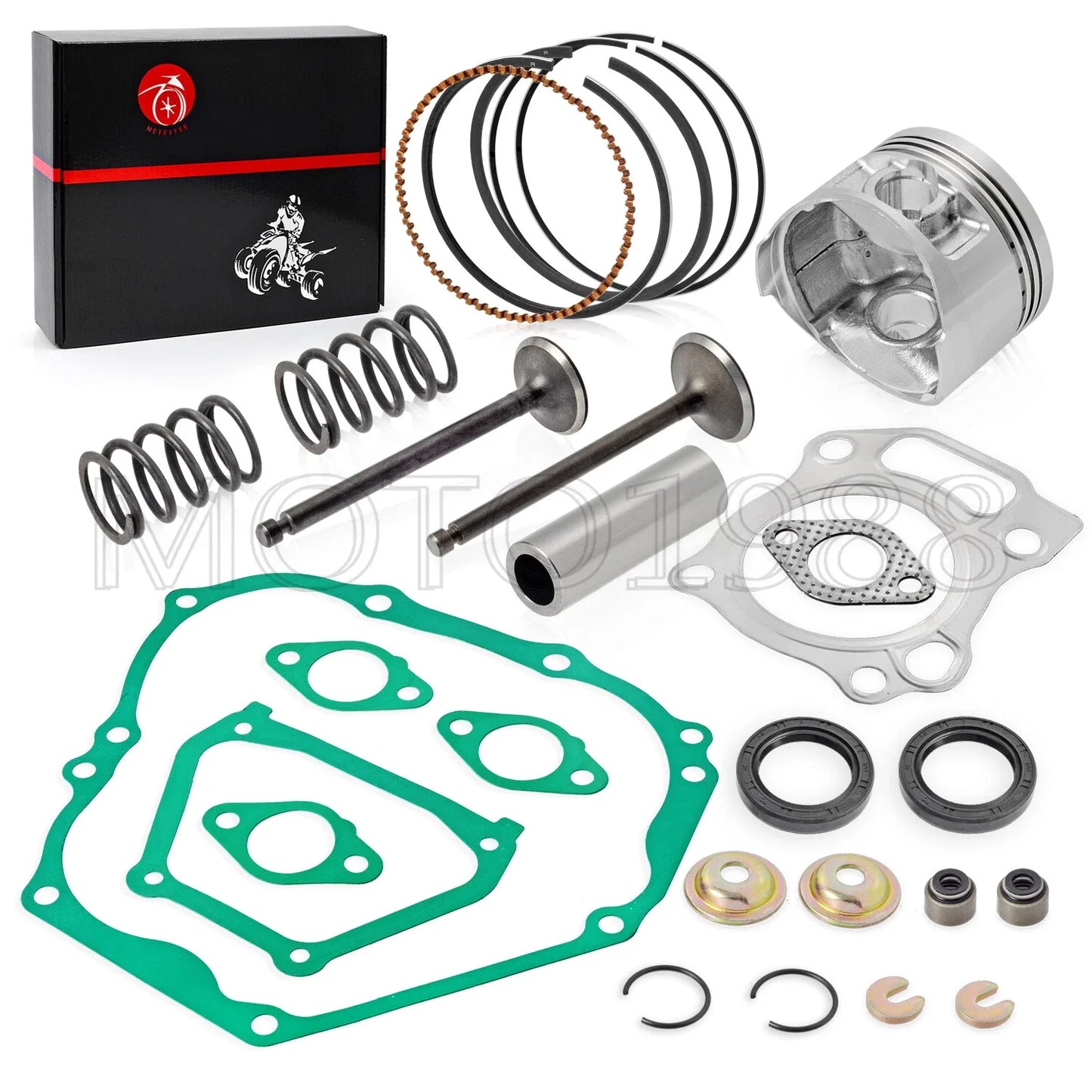 Top End Kit Piston Valve Gasket for Yamaha Golf G16G20