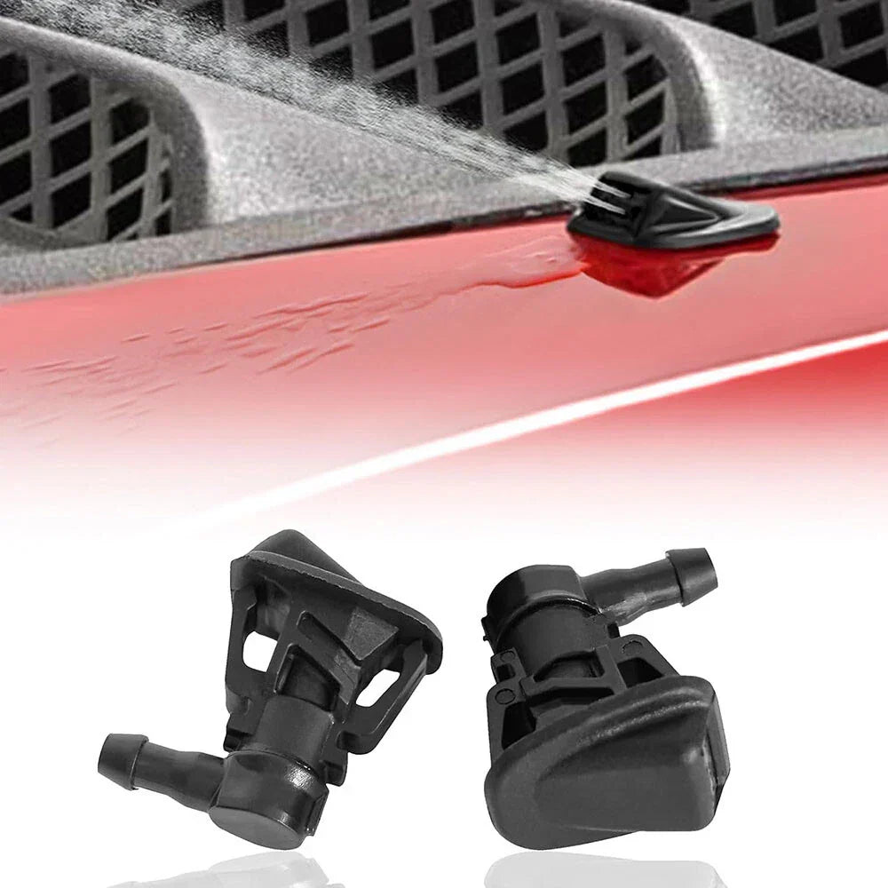Front Windshield Wiper Washer Nozzles for Jeep Wrangler JK (2013-2017)
