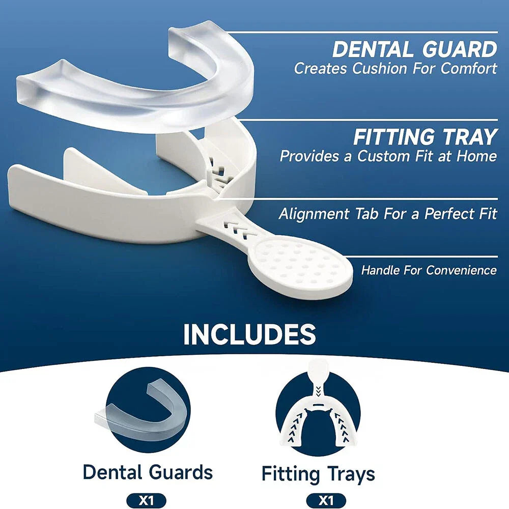 Moldable Dental Night Mouth Guard Set for Teeth Grinding & Clenching