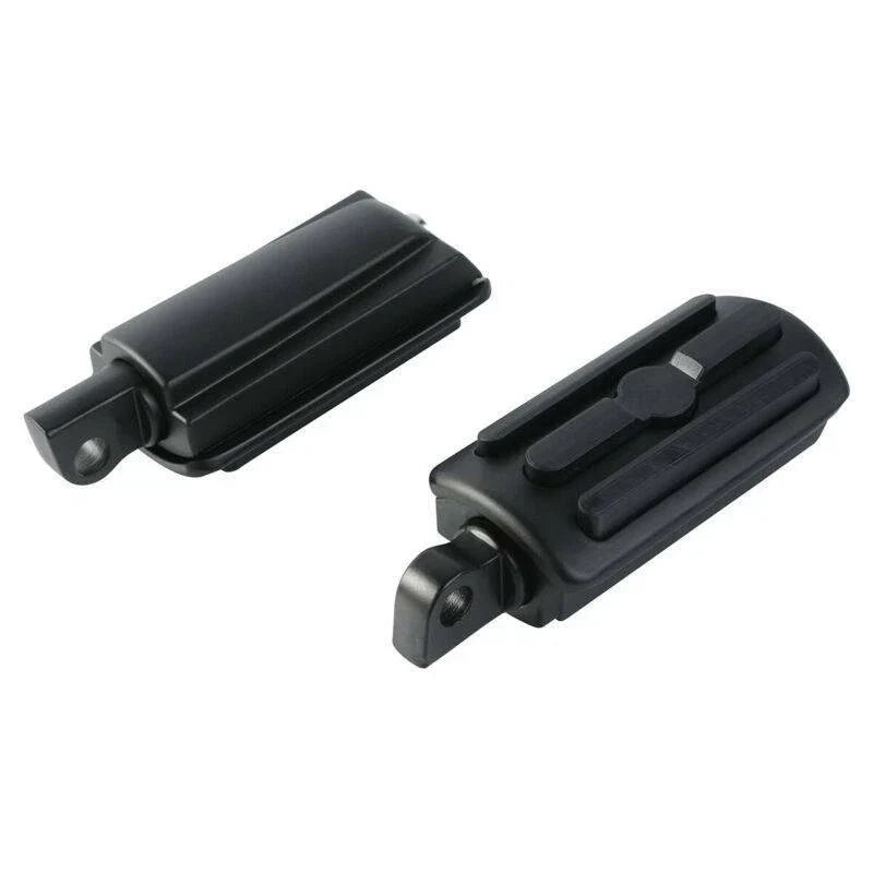 1-1/4" Matte Black Angled Highway Engine Guard Foot Peg Mount for Harley