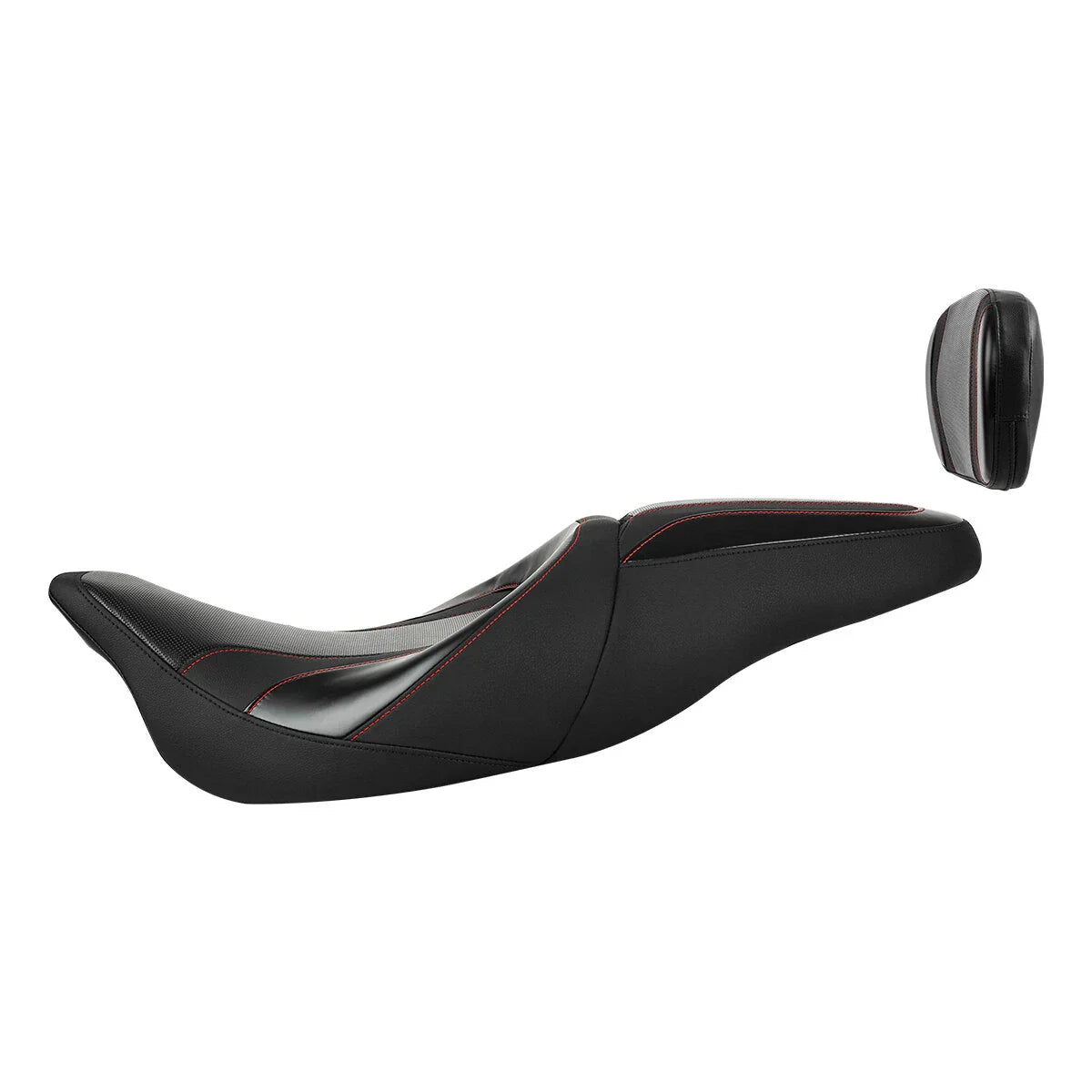 Driver Passenger Seat & Backrest Pad for Harley Road Street Glide (2009-2023)