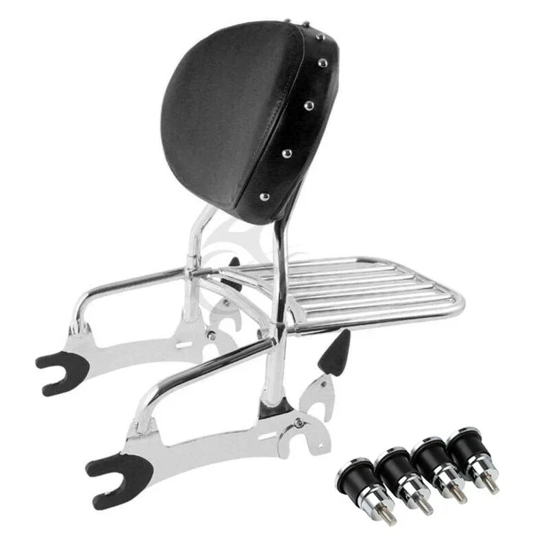 Chrome Sissy Bar Spools for Indian Chieftain Roadmaster (2014-2022)
