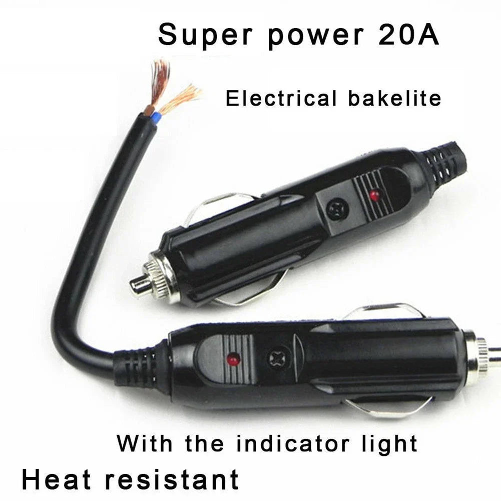 12V Compressor / Power-Plug-Connector Fused for Car/Van Vehicle Motor LED