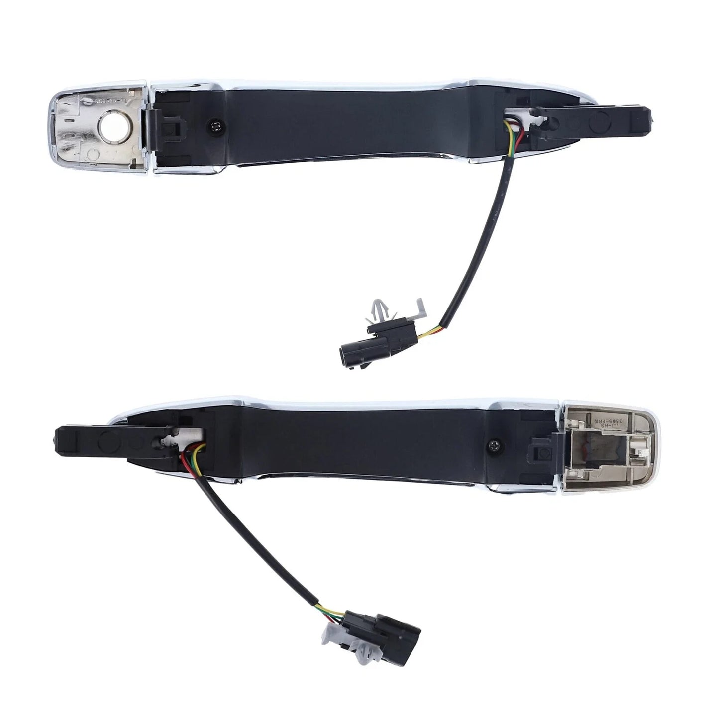 Door Handle Outer Keyless Chrome FRONT L+R 2 x for Nissan Qashqai (2014–2021)