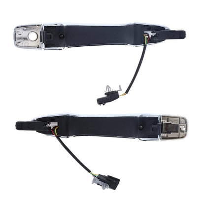 Door Handle Outer Keyless Chrome FRONT L+R 2 x for Nissan Qashqai (2014–2021)