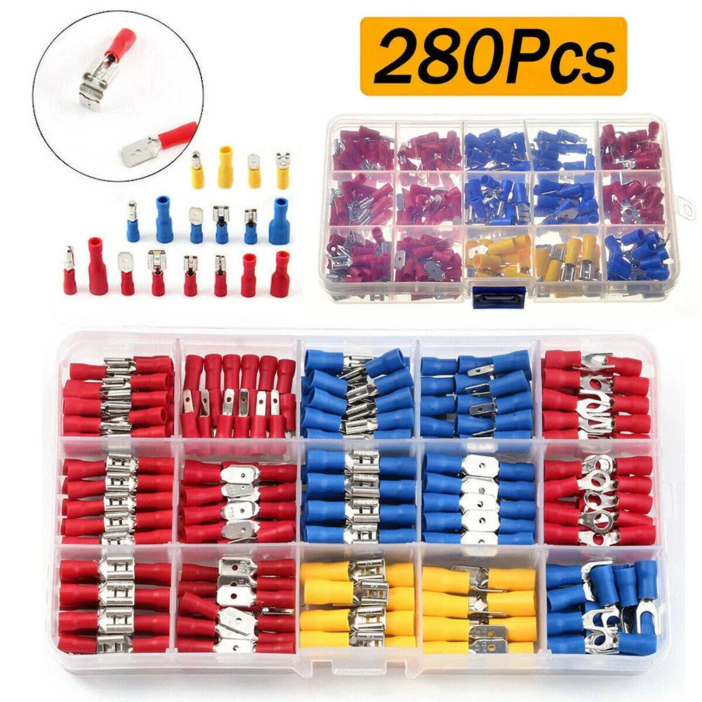 Assorted Crimp Terminals Copper PVC Tinplate Electrical