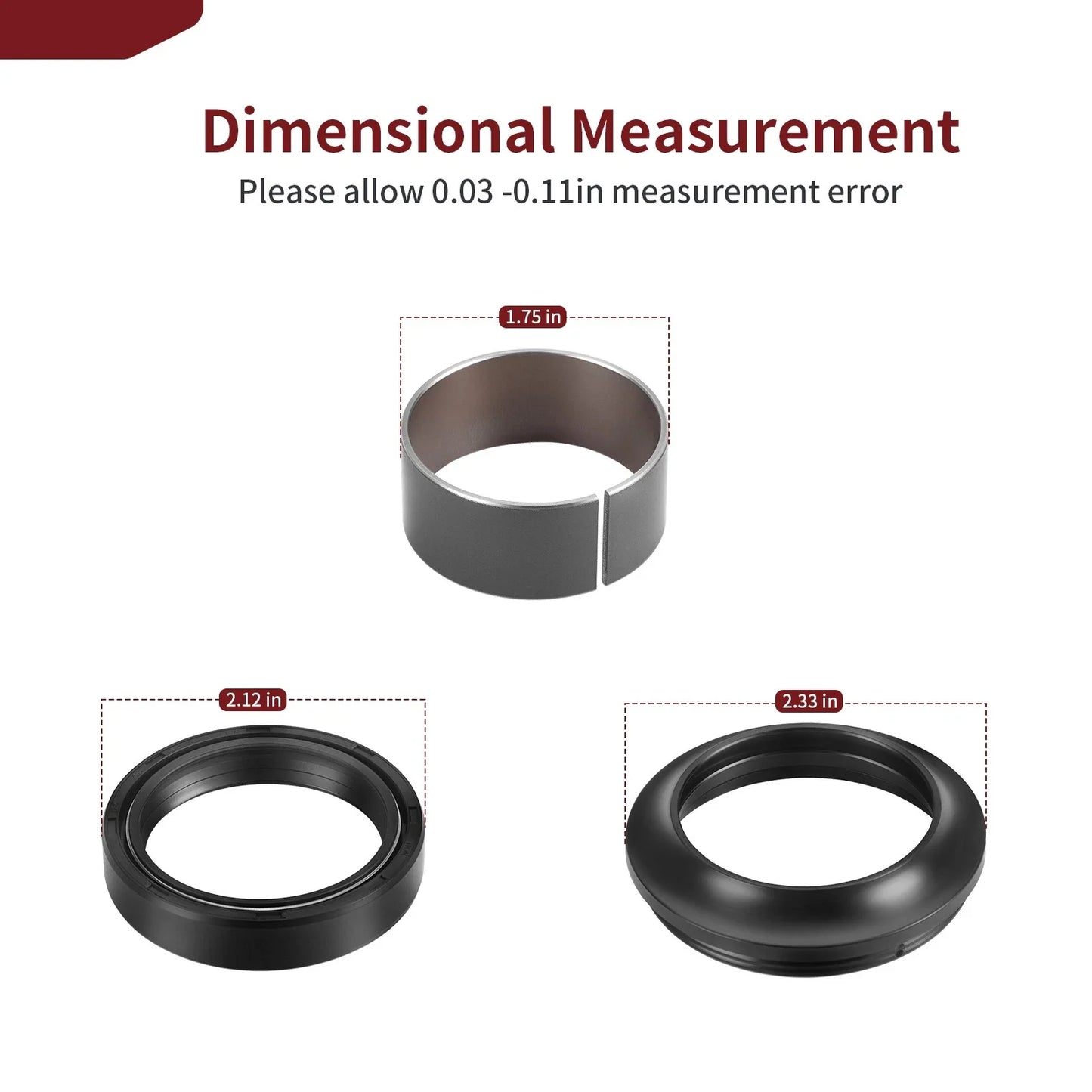 Fork Bushing Oil Seals O-Ring Kit for SUZUKI GSX-R1000