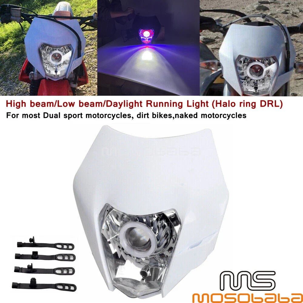 LED Headlight Fairing for FE TE EXC XCW WR Dirt Bike