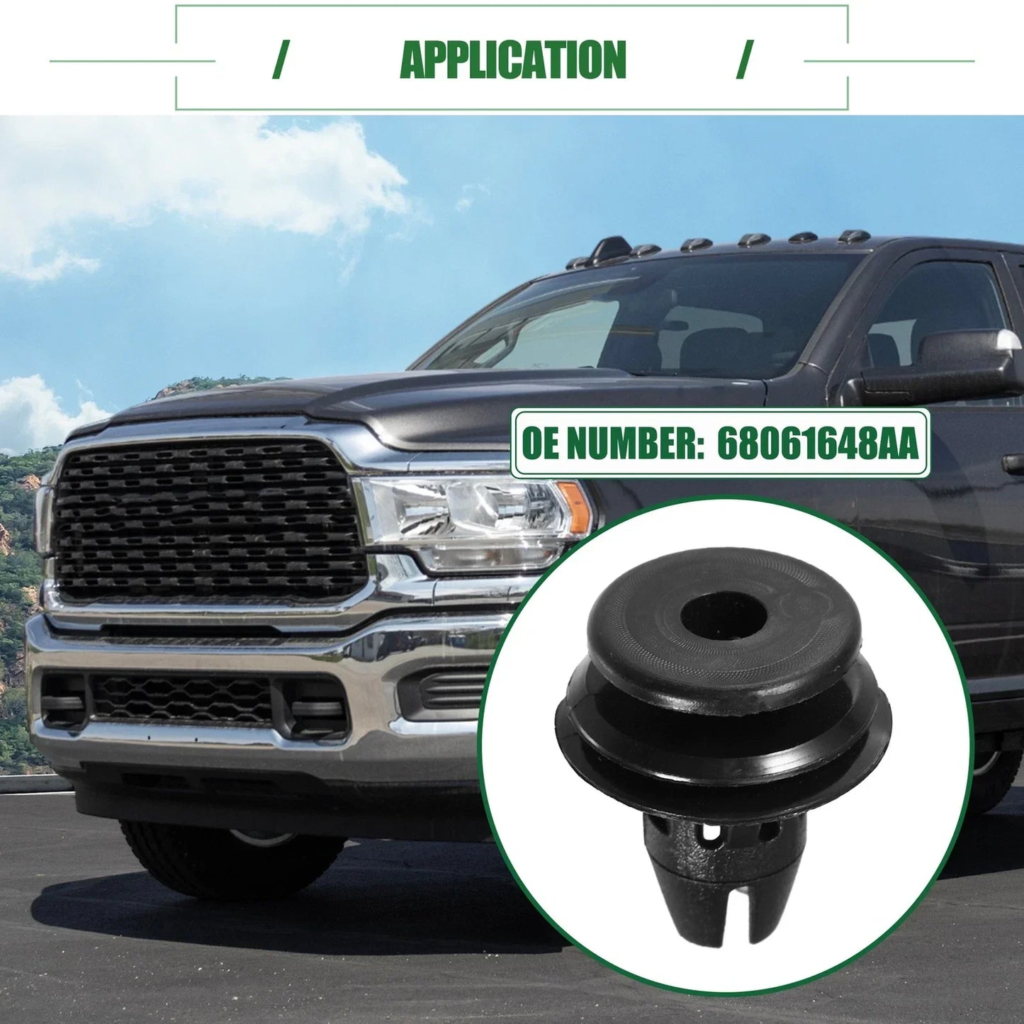 10 x Tail Light Lamp Retainer Clips for Dodge Ram 1500 (2019-2023)