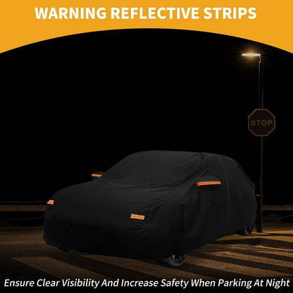 Waterproof All Weather Car Cover for Hyundai Ioniq 6 Black 190T-PU (2023)
