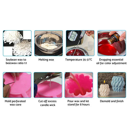3D Silicone Candle Molds for DIY Craft Epoxy Casting
