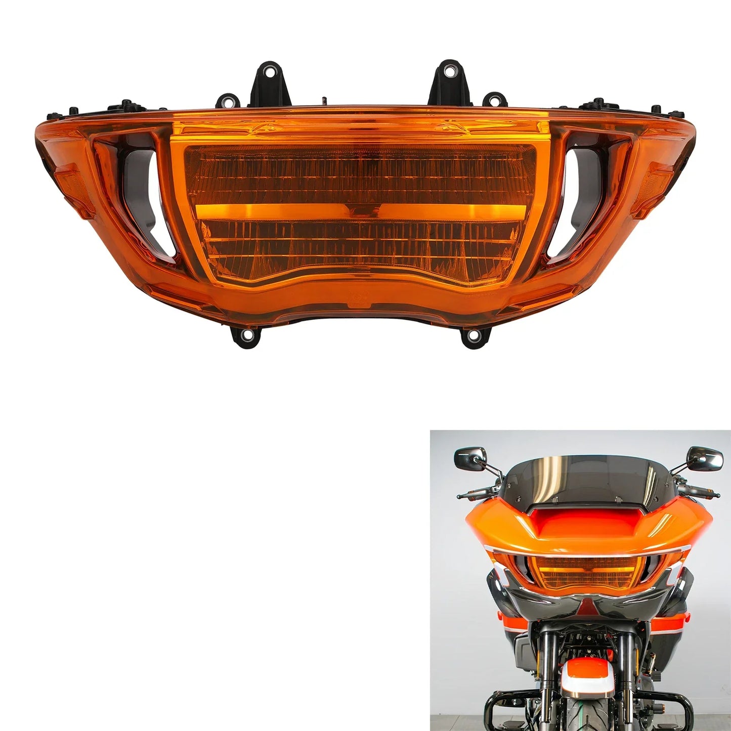 LED Headlight Hi/Lo Beam Signals Light for Harley CVO Road Glide (2023-2025)